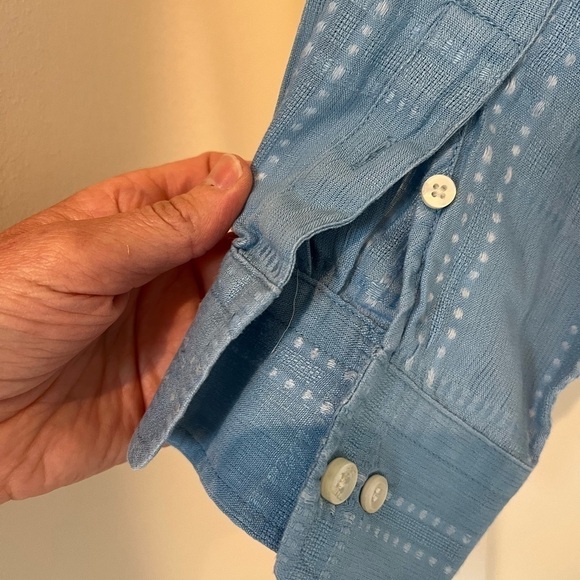 Tommy Bahama 100% Linen Men's Mixed Weave Button Front Casual Shirt / XLarge - Picture 9 of 12